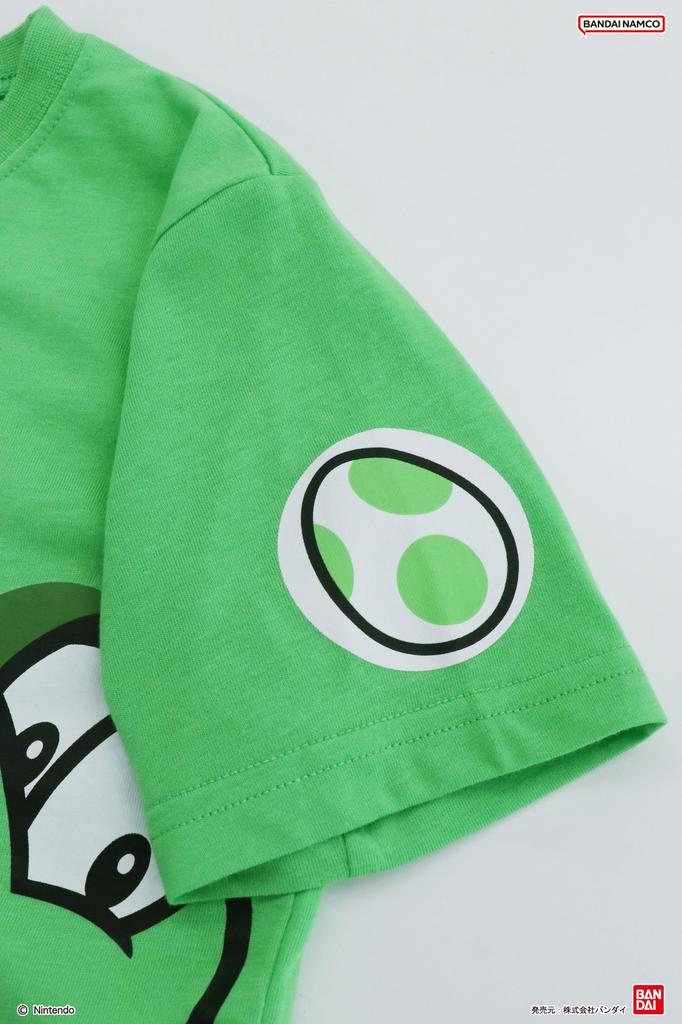 Super Mario Kids Short Sleeves Half Light Green [Kaitac Family] Pajamas, & Pants, Summer, 100cm, (Yoshi)
