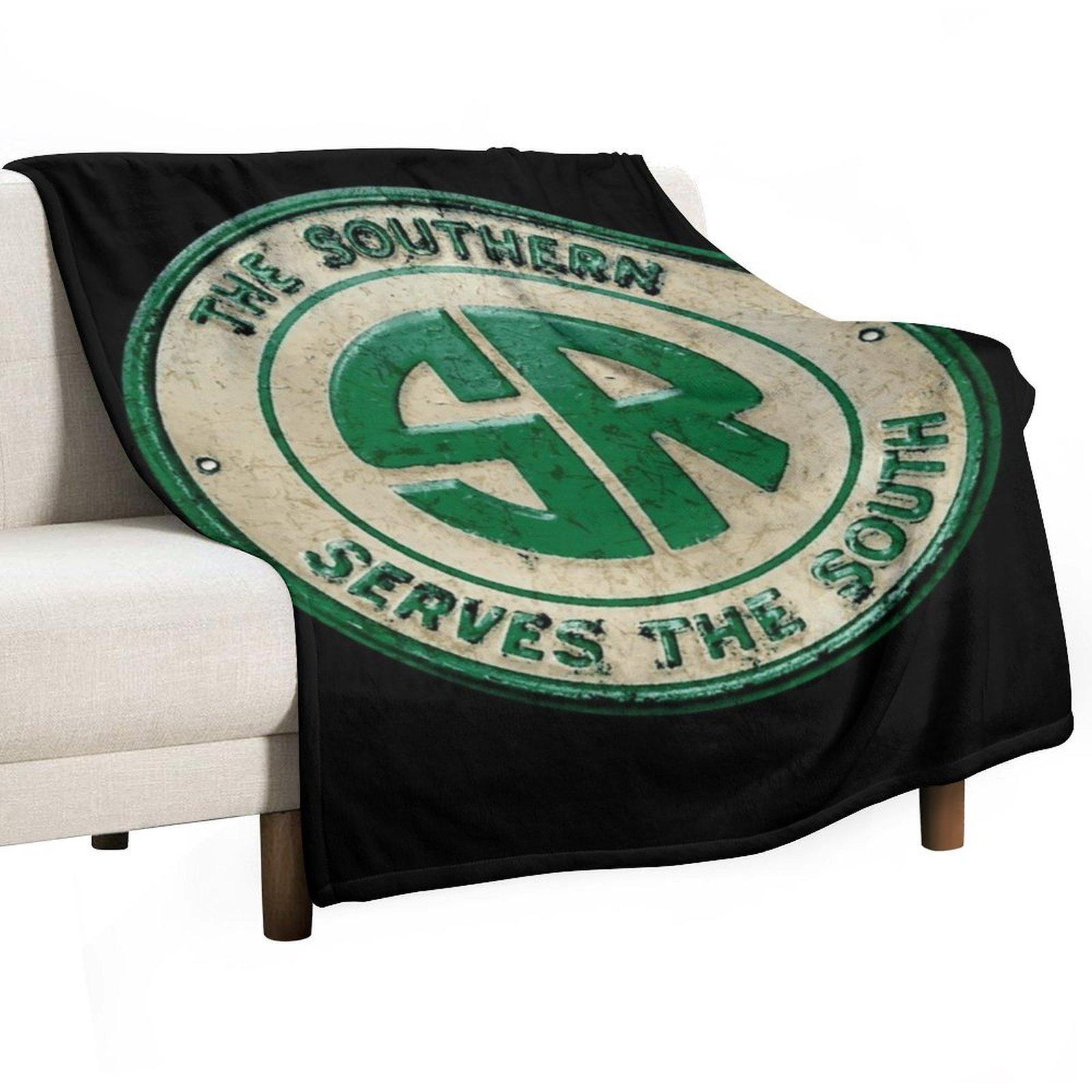 The Southern Railroad Throw Blanket Luxury Brand bed plaid Decorative Sofas blankets and throws Blankets 30x40in