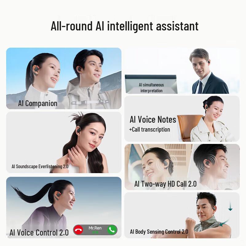 Cleer ARC5 Open-Ear AI Smart Bluetooth Sports Headphones