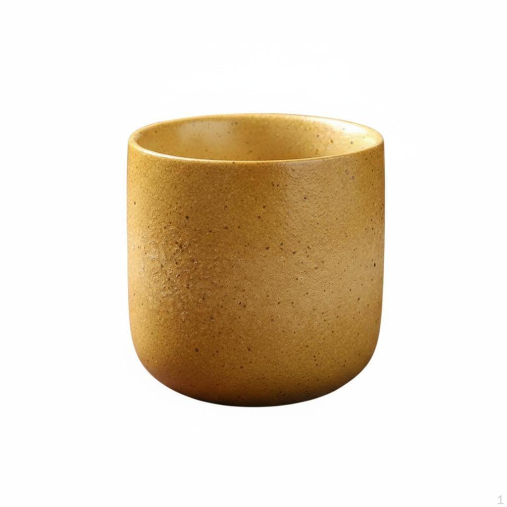 Japanese Design Tea Cup Drip Glaze Ceramic Retro Coarse Pottery Mug for Vintage Enthusiasts,