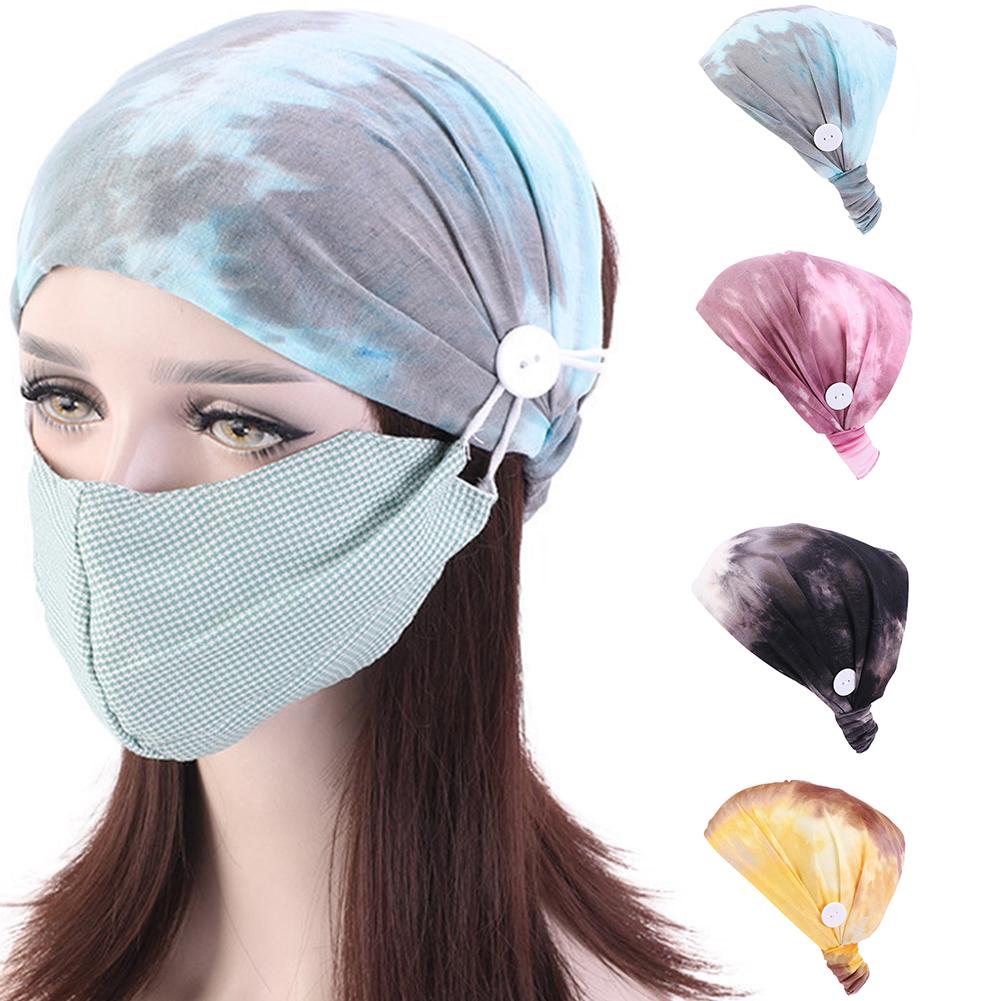 Headband with Buttons Ear Protection Breathable Headband Sports Yoga