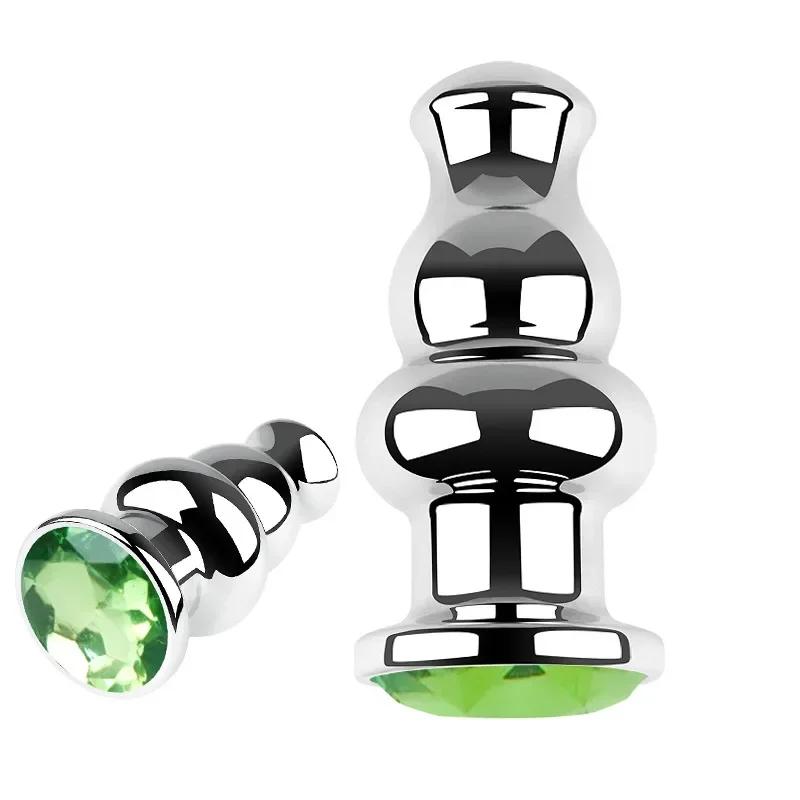 Anal Plug Sex Toys Crystal Heart Smooth Steel Annal Extreme Butt Buttplug for Woman Prostate Massager Stimulator Adult Toys Man