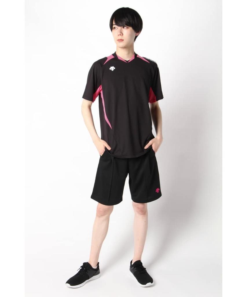 Descente DROY XO Short Sleeve Game Shirt for for Men and Club and More (DSS-5420B) Volleyball, Classic, Moisture-Wicking, Quick-Drying, Unisex, Women,