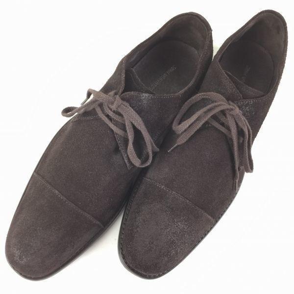 JOHN VARVATOS Suede Straight Tip Shoes size 9.5M 27.0-27.5 Men's(USED)