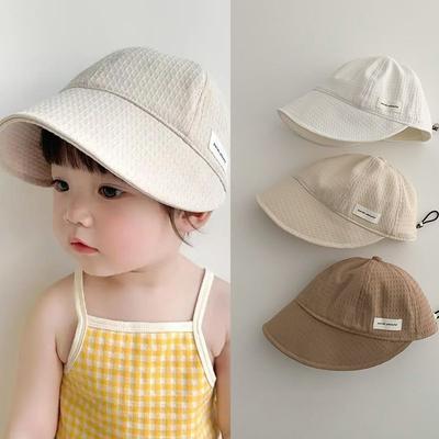 Toddler Baby Sunshade Hat for Boy Girl Korean Fashion Solid Color Series Baby Peak Cap Summer Travel Outdoor Baseball Cap