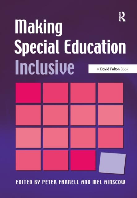 The Making Special Education Inclusive : From Research To Practice Book