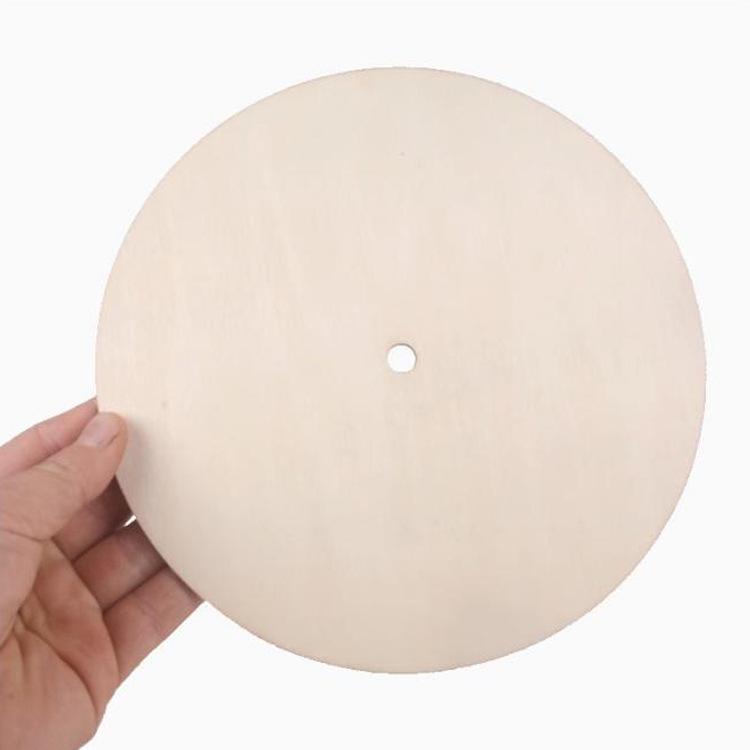 DIY Wooden Dial Wall Clock: Round Wood Board for Kids' Painting & Crafting