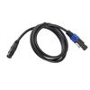 Speaker Female to XLR 3Pin Male Cable Professional Speaker Extension Cable for Stage Speaker High Power Loudspeaker Mic