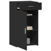VidaXL Buffet noir 50x42,5x93 cm bois d'ingénierie, armoire, armoire latérale, armoire de rangement, armoire, placard, 846293