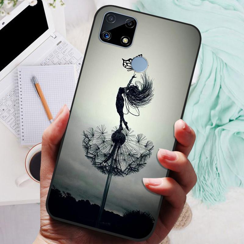 Pro Realme C25s pouzdro Soft TPU silikonový kryt na telefon pro OPPO Realme C25 pouzdro Bumper C25S RMX3195 C 25S nárazuvzdorný kryt Coque