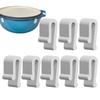 Oven Lid Protector Clips 8X Cookware Protector Clips Cookware Protectors Pan Clips Protective Clips for Display Storage Stacking