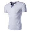 Premium Quality Men's T-shirt Slim Fit Floral V-neck Casual Tee For Everyday Wear
