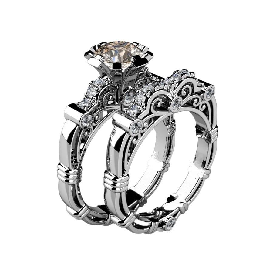 Huaya Oumei Vintage Style Bestseller Couple Engagement and Wedding Rings