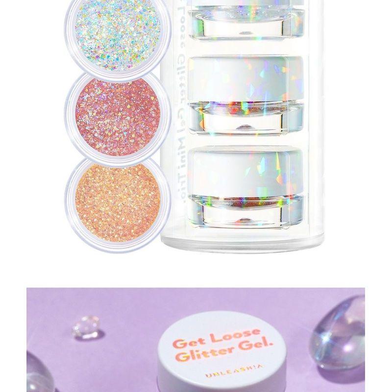 UNLEASHIA Gevşek Simli Jel Mini Üçlü Set YesStyle Özel Seti