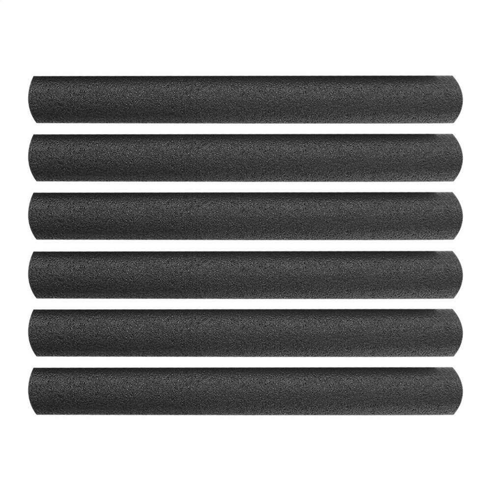 6Pcs 40CM Trampoline Enclosure Pole Foam Sleeves Protective Sleeve Protector  Padding for Kids Trampoline Accessories чёрный