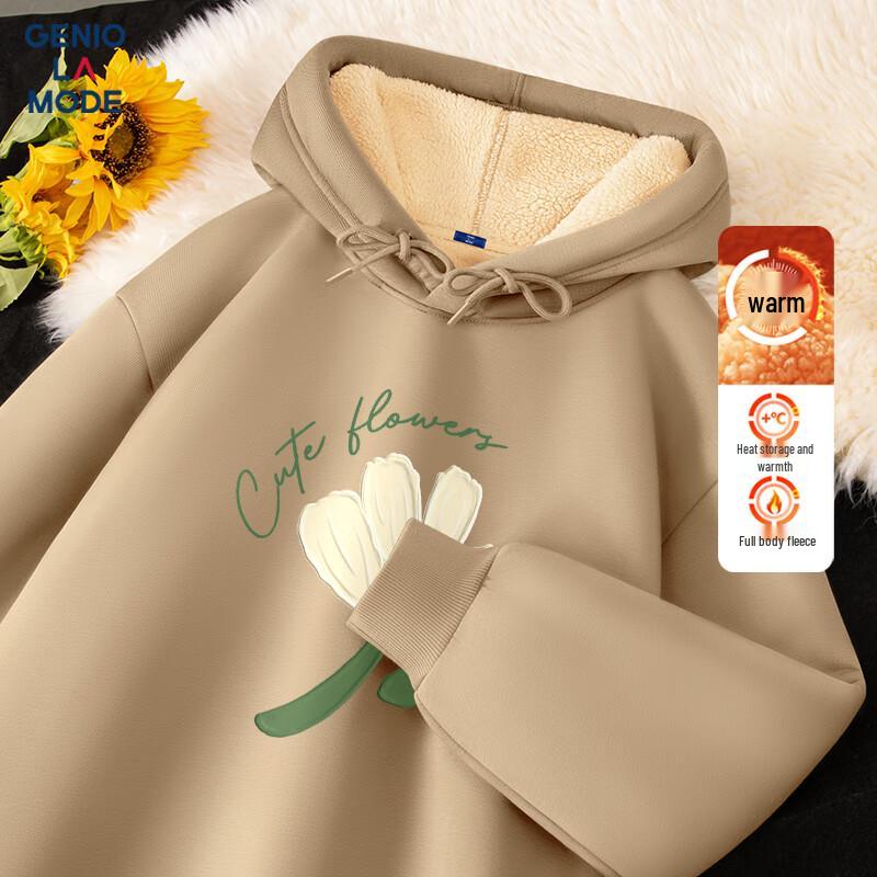 GENIOLAMODE Men's Heavyweight Fleece-Lined Hooded Sweatshirt