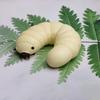 Simulation Soybean Mealworms Stress Relief Toy Slow Rebound Soft Mochi Toys Creative Funny Squishy Toy Sensory Fidget Toys Gifts
