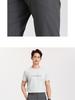 Langdeng Men's Business and Leisure Machine Washable Elastic Waist Casual Pants