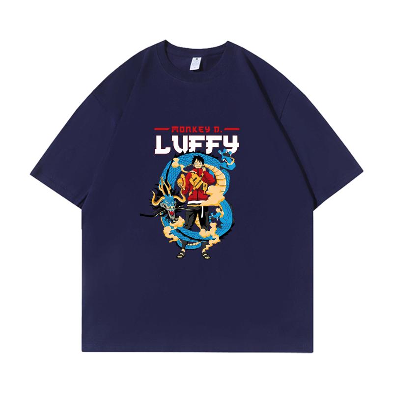 ONE PIECE Tshirt Mens Pure Cotton Casual  Round Neck Tshirt Short Sleeve Clothing Summer Sports Casual Short Sleeve Top