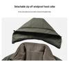 Men's Mid-Length Winter Down Jacket with Detachable Liner and Hood – Suitable for Middle-Aged and Elderly, Dad's Style, Thickened Coat