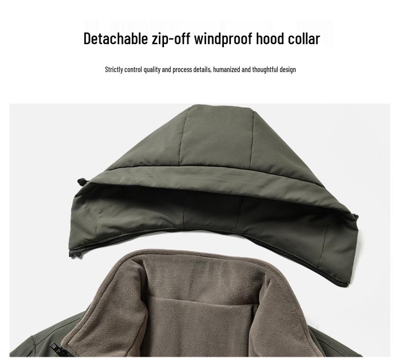Men's Mid-Length Winter Down Jacket with Detachable Liner and Hood – Suitable for Middle-Aged and Elderly, Dad's Style, Thickened Coat