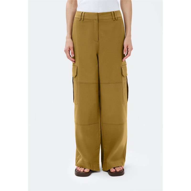 

Foreign Trade Pure Yuan Single Export Brazil Fish Cotton Woven Official Website New Women Pocket Cargo Casual Trousers Khaki 32/42