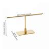 Jewelry Display Stand with Perforated Bar Sleek Crossbar Earring Elegant