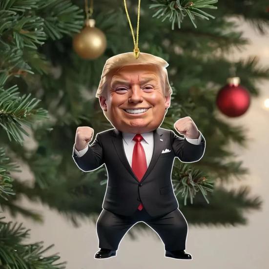 6 Stück Weihnachtsanhänger Cartoonfigur Anhänger mit Kordel Einfach aufzuhängen Weihnachten