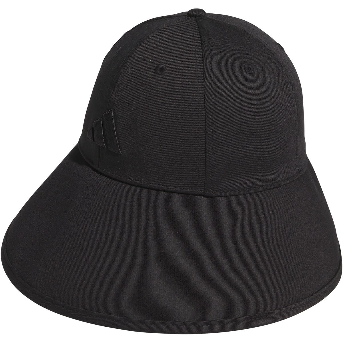 

Женская кепка Adidas Golf Tonal Logo с широкими полями для гольфа, черная, чёрный