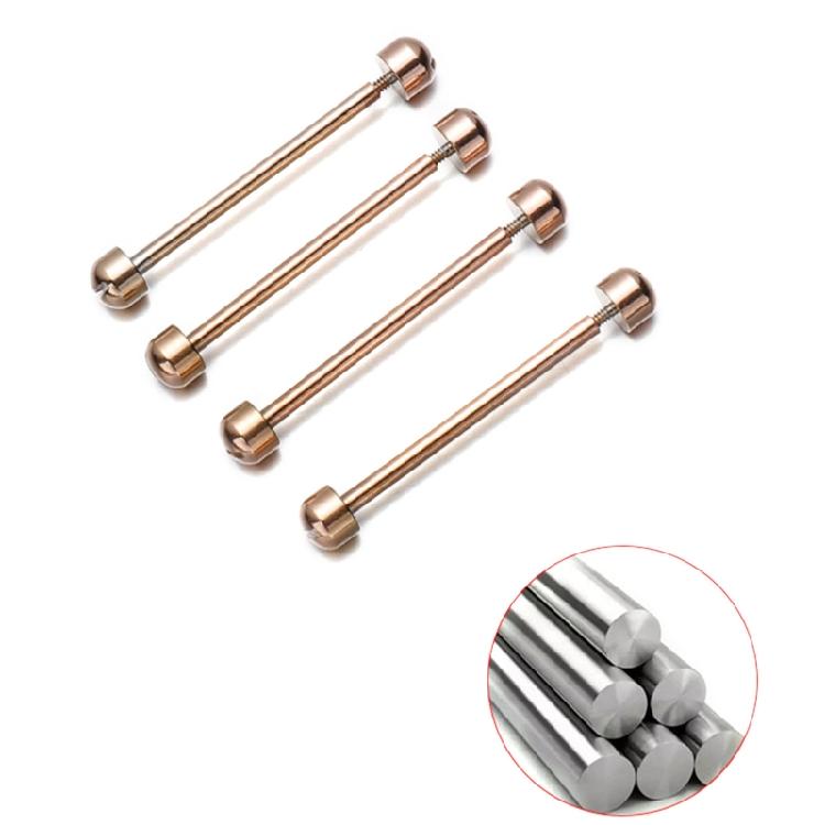 2Pcs Watch Strap Screw Tube Rods Friction Pin Clasp Bracelet Fixng for Wristband