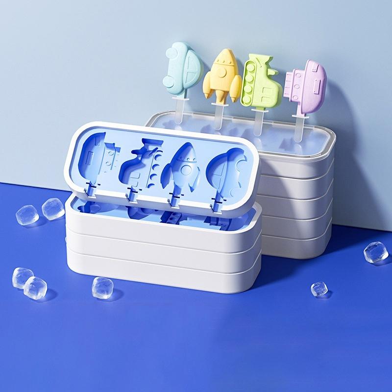 Stampo per Gelato in Silicone Sano Stampo per Ghiaccioli Facile Riutilizzabile Stampi per Ghiaccioli per Fare Fai da Te in Estate