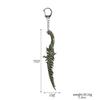 14cm Ring Dark Moon Greatswor Eldens Keychain Pendant Bloodhound's Fang Keyring Cosplay Fans Props Men Women Backpack Jewelry