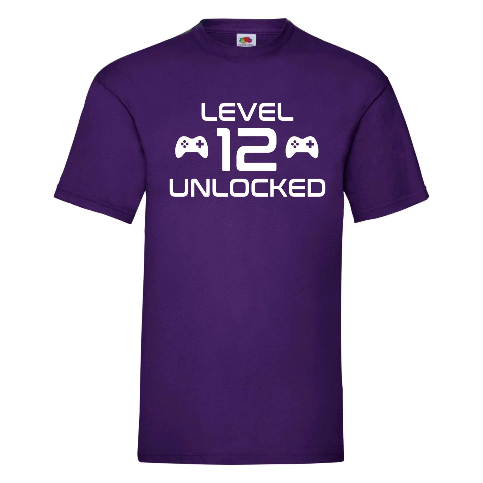 Level 12 Unlocked T-Shirt - Gift for 12 year old birthday, 12th birthday t Shirt 3XL