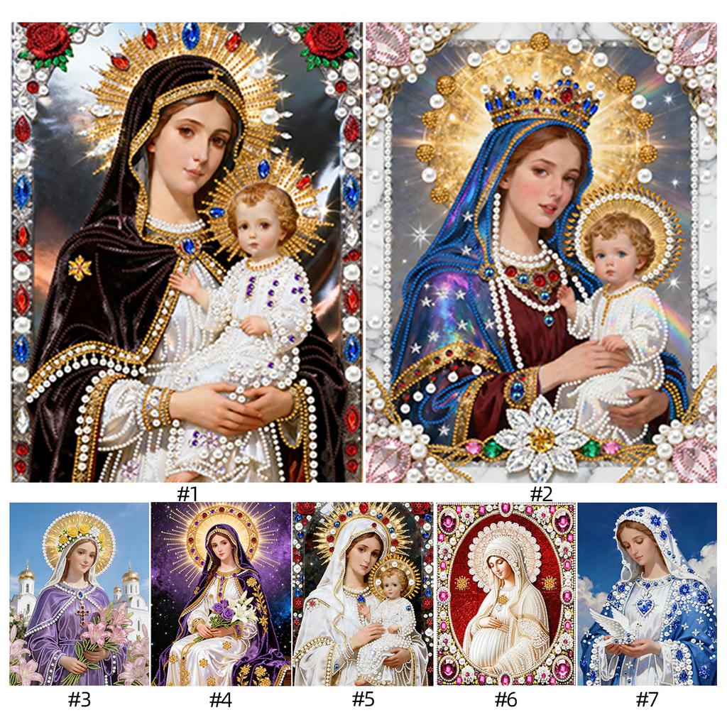 Lady DIY Special Shape Drill Art Craft Pearl Diamond Painting with Frame 11.81x15.75in Diamond Art Pearl Painting Kit Gift