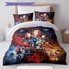 Stranger-thing Pattern Bedding Quilt Set Quilt Cover Pillowcase Home Decoration Gift (1 * Duvet Cover + 2 * Pillowcase, Without Core)