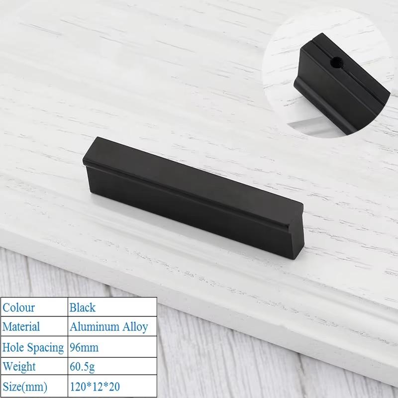 Modern Minimalist Kitchen Cabinet Handle American Style Lengthen T Shape Handle Shoe Wardrobe Drawer Pull Furniture Door Handle