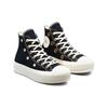 Converse Chuck Taylor All Star Lift Platform High Festival Florals Women's Black Egret Light Gold A06115C