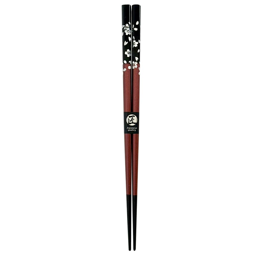 Chopsticks Silver Cherry Blossom Unisex Made In Comes with Paulownia Wood Box and Gift Dishwasher Perfect for 60th Chopsticks [Dishwasher Safe, (Red)]