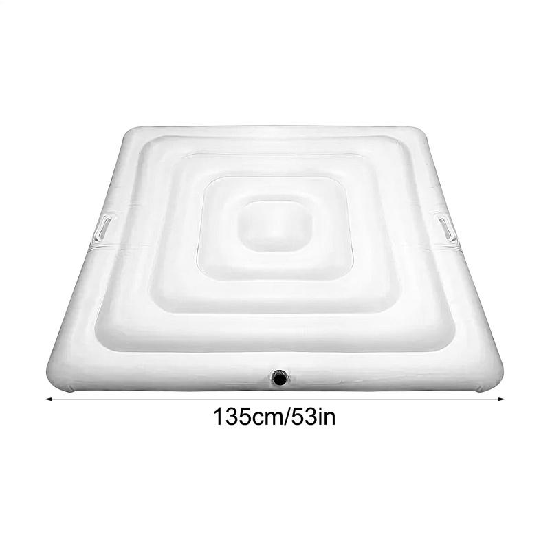 135cm Inflatable Hot Tub Cover Waterproof Hot Tub Insulated Cover Sun Protection Foldable Energy Saving Bathtub Lid For Home