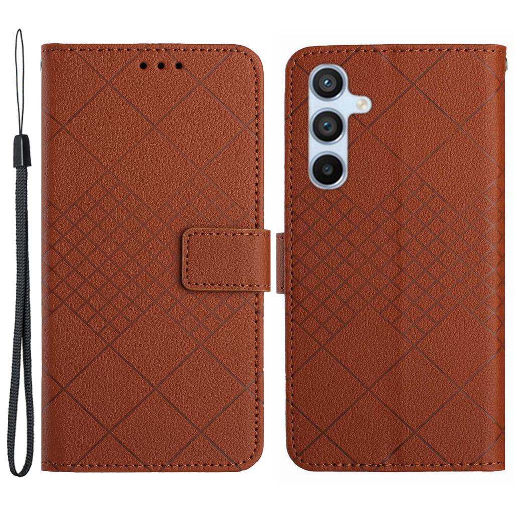 HT06 For Samsung Galaxy A54 5G Wallet Phone Case Anti-Drop Litchi Texture PU Leather Flip Cover
