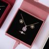 Paper Bowknot Ribbon Ring Earring Storage Case High-end Jewelry Packaging Case Jewelry Box