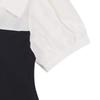 LAP Open Collar Color Puff Blouse As2wb420