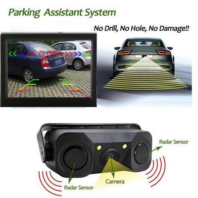3 In 1 Reversing HD Rear View Image Car Camera 1080p Radar Detector Sensor