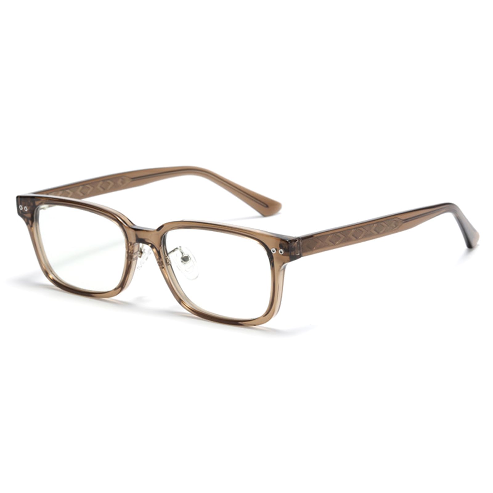 

Blue Light Blocking Fashion TR Plate Computer UV Brown B1589 [FEISEDY] Glasses, Stylish, Women s & Men s Glasses, Rectangle, Frame, Temples, Glasses, коричневий