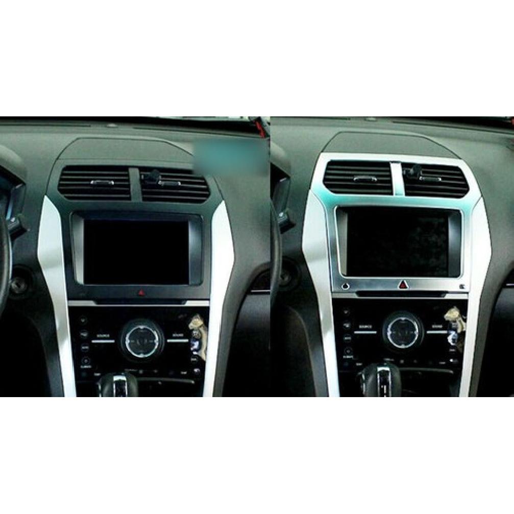 Interior Dashboard Console Navigation Cover Trim for Ford Explorer 2011-2015