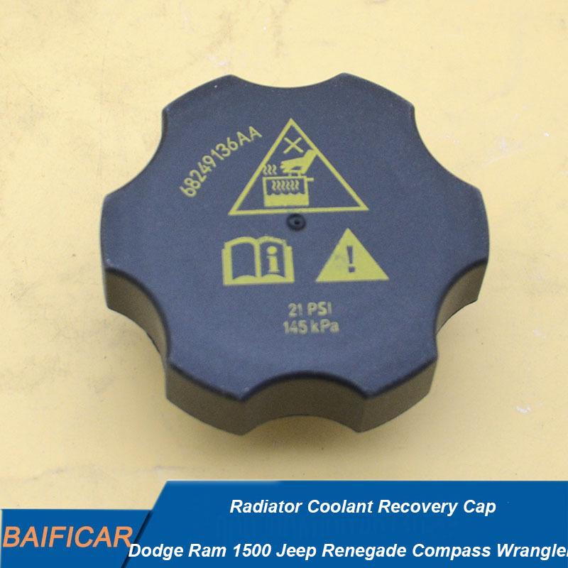 Baificar Brand New Radiator Coolant Recovery Cap 68249136AA For Dodge Ram 1500 Jeep Renegade Compass Wrangler