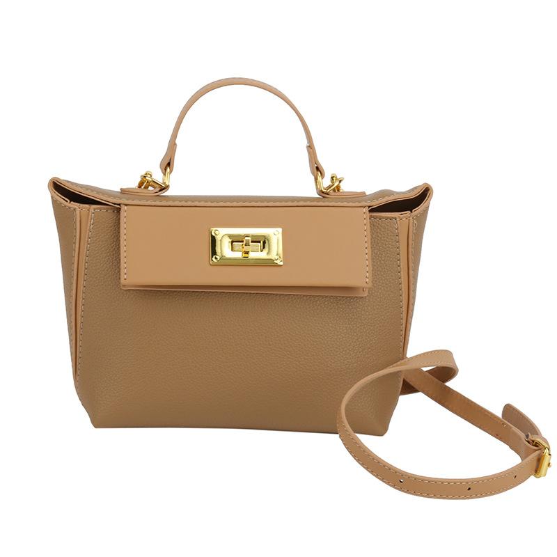 Retro High-End Handbag Bag Women'S Simple Shoulder Bag Light Luxury Versatile Messenger Bag