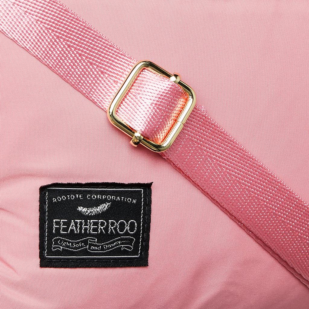 Geantă de umăr mini cu puf LT Sacoche Culoare B 1474 Roz caisă [ROOTOTE] Pentru femei