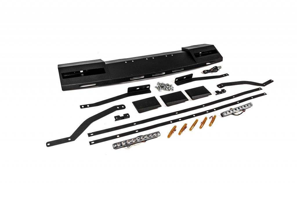 Козырек лобового стекла под багажник DAKAR (LED) для SsangYong Musso ІІ 2018- гг