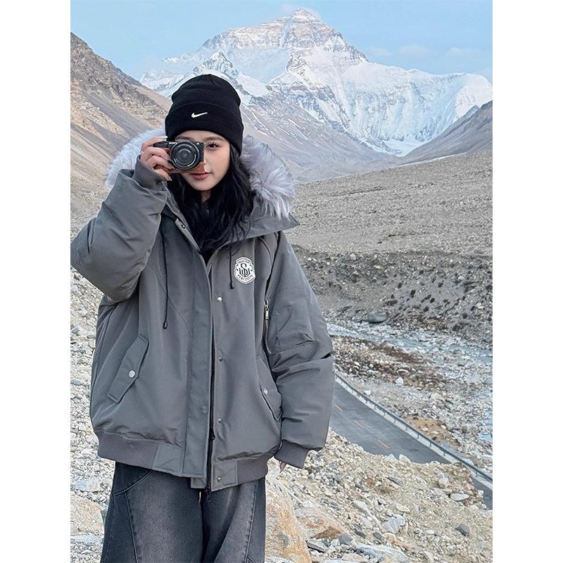 Women's 2025 Retro Parka Down Cotton Jacket - Winter Warmth, Short Workwear Essential